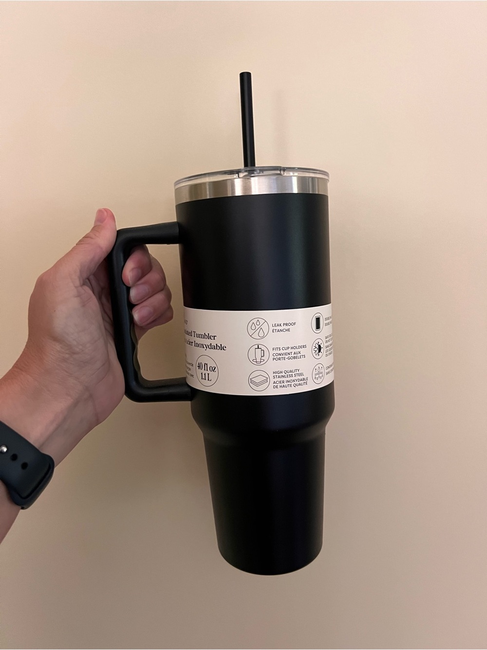 40 oz. Stainless steel insulated tumbler